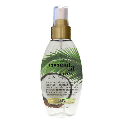 Ogx Coconut Oil Mist for Hair, Weightless Hydrating Spray, 4 Oz